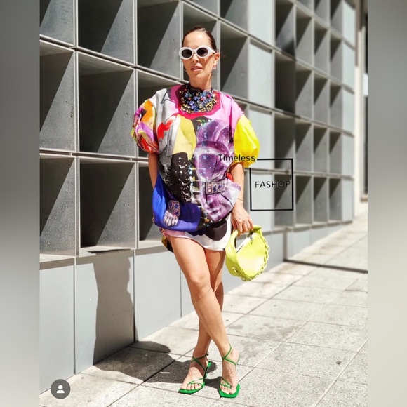 ZARA LIMITED EDITION JEWEL PRINT EMBROIDERED DRESS - Picture 9 of 9